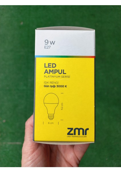 9W LED Ampul 3000K Günışığı 10 Adet