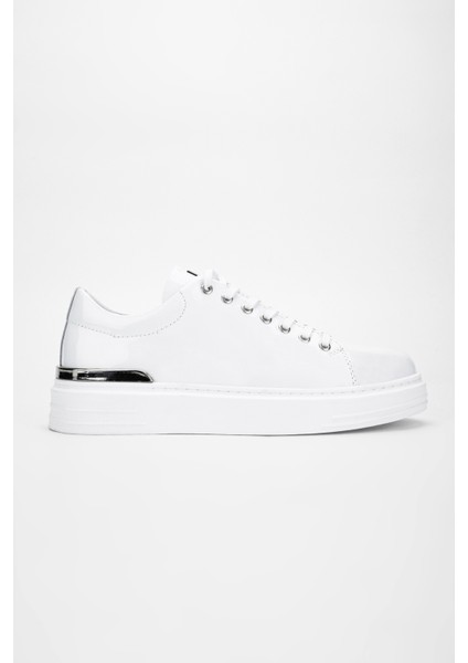 Agatheerkek Beyaz Rugan Deri Sneakers & Spor Ayakkabı 352 20266 Erk Ayk Y24