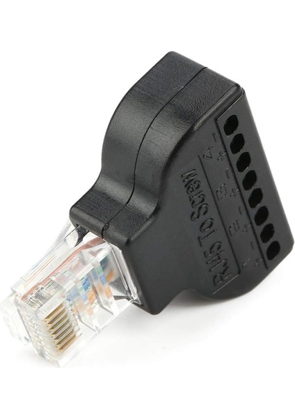 PM-24267 RJ45 To 8 Pin Screw Terminal Çevirici