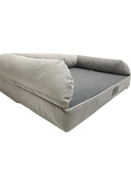 Bolster Üst Kalite Köpek Yatağı 6,5-10CM Süngerli Sıvı Geçirmez Alezli. %100 Elyaflı. 2 Fermuarlı modelleri