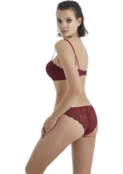 Kadın Bordo Slip 60371