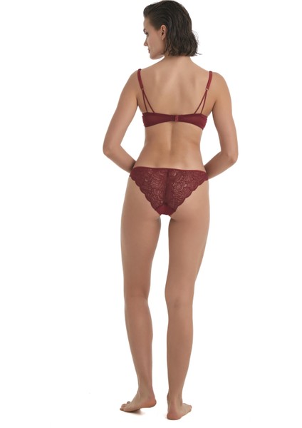 Kadın Bordo Slip 60371