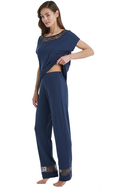 Kadın Lacivert Pijama Takımı 51314 fiyatları