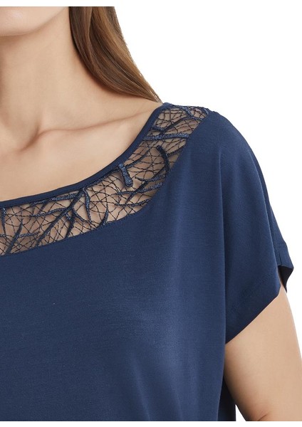 Kadın Lacivert Pijama Takımı 51314 modelleri