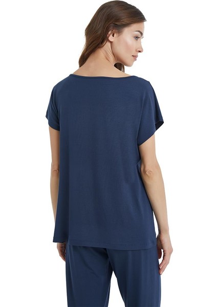 Kadın Lacivert Pijama Takımı 51314 fırsatları