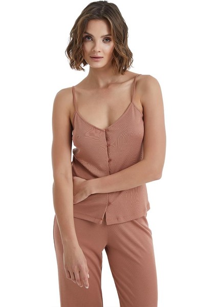 Kadın Kahverengi Pijama Üstü 51340 fiyatları