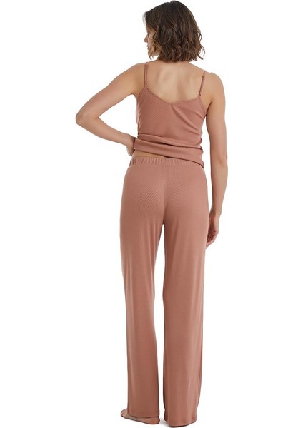 Kadın Kahverengi Pijama Üstü 51340 fırsatları