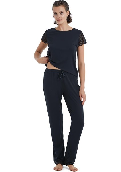 Kadın Siyah Pijama Takımı 51302 fiyatları