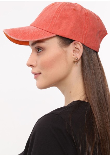 - Eskitme Model Yıkamalı Düz Renk Unisex Kep %100 Koton