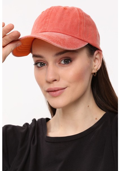 - Eskitme Model Yıkamalı Düz Renk Unisex Kep %100 Koton