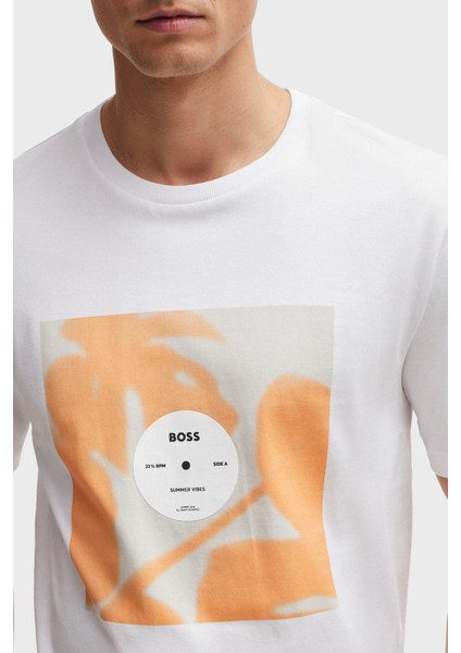 Logolu Bisiklet Yaka Regular Fit Pamuklu Jarse T Shirt Erkek T Shirt 50512132 101 fiyatları