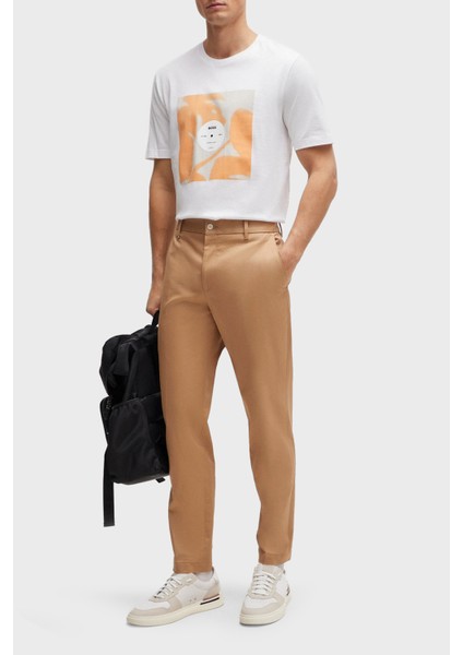 Logolu Bisiklet Yaka Regular Fit Pamuklu Jarse T Shirt Erkek T Shirt 50512132 101 fırsatları