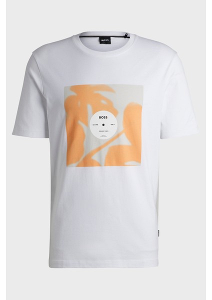 Logolu Bisiklet Yaka Regular Fit Pamuklu Jarse T Shirt Erkek T Shirt 50512132 101 indirimleri