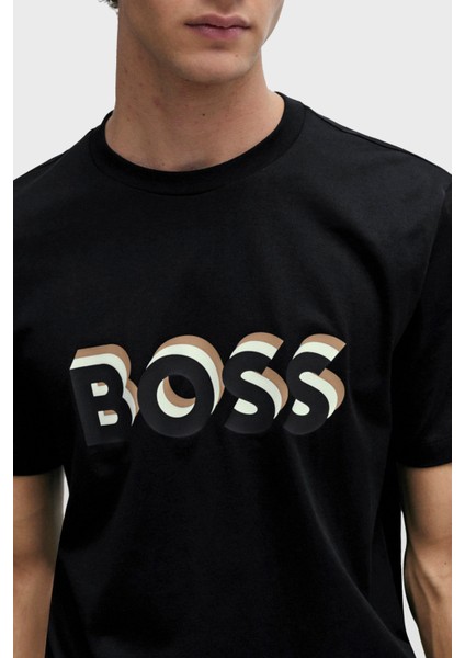 Logolu Bisiklet Yaka Regular Fit Pamuklu Jarse T Shirt Erkek T Shirt 50506923 001 fiyatları