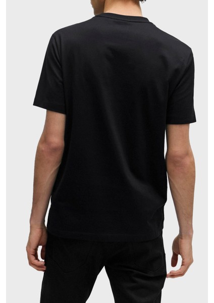 Logolu Bisiklet Yaka Regular Fit Pamuklu Jarse T Shirt Erkek T Shirt 50506923 001 fırsatları