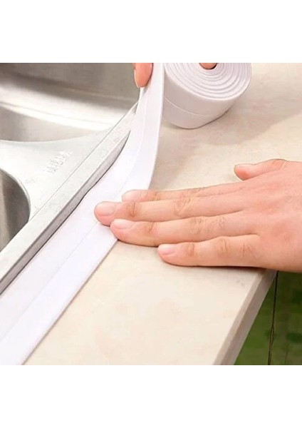 Alet Çantam   Banyo Duşakabin Küvet Mutfak Lavabo Tezgah Sızdırmaz Su Geçirmez Kenar Bandı 38 mm x 3.2 mt