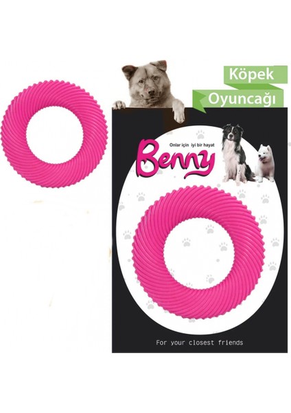 Köpek Oyuncağı Yuvarlak 9,5 cm Pembe