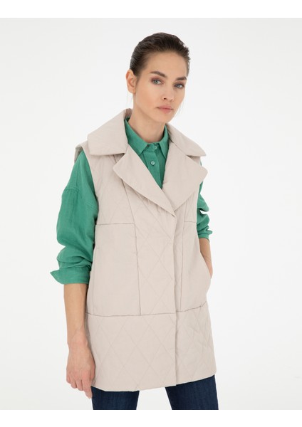 Kadın Bej Yelek 50288294-VR085