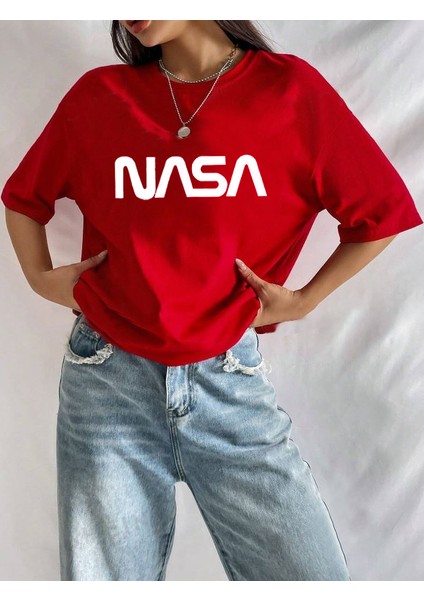 Nasa Baskılı Siyah Tshirt modelleri