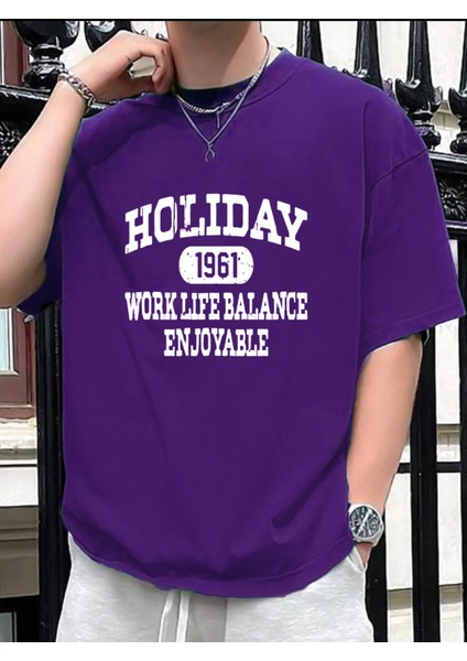 Holiday Baskılı Tshirt modelleri