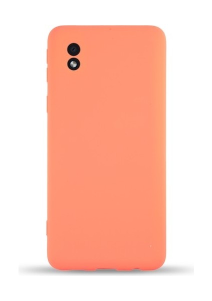 Samsung Galaxy A01 Core Kapak Içi Kadife Kamera Korumalı Lansman Silikon Kılıf - Turuncu