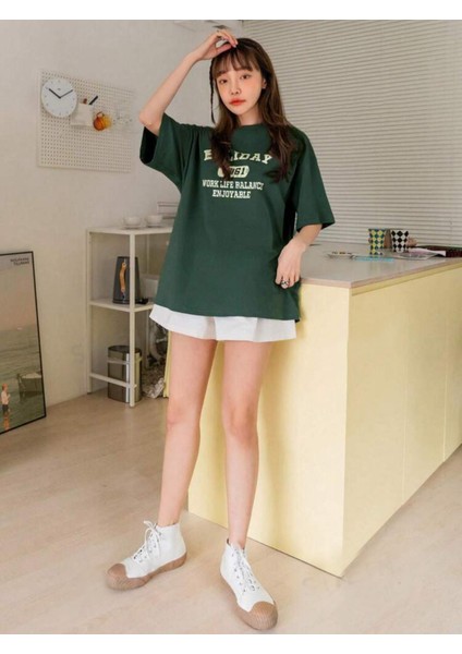 Holiday Baskılı Tshirt modelleri