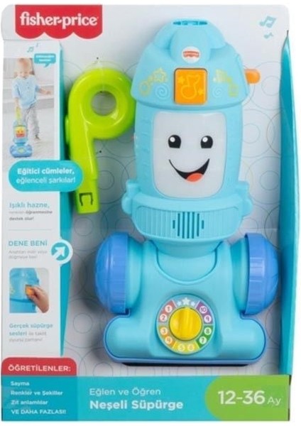 GTW19 Fisher-Price® Eğlen ve Öğren Neşeli Süpürge / Türkçe / 12-36 Ay