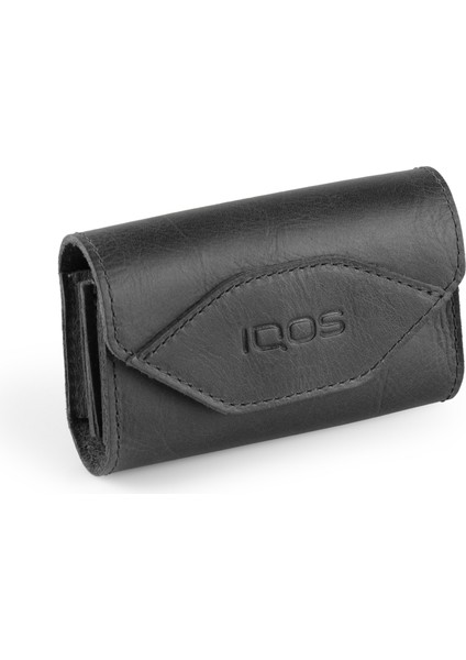 Iqos 3.0 Iqos 3 Duo Iqos 2.4 Için Uyumlu Hakiki Deri Taşıma Kılıfı - Siyah