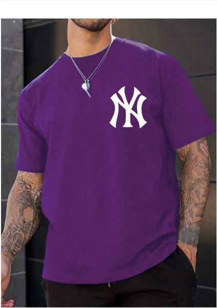 Ny Baskılı Bisiklet Yaka Tshirt modelleri