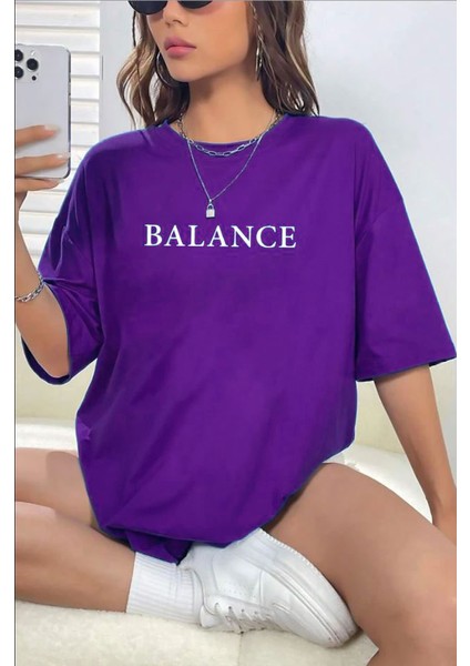 Balance Baskılı T-Shirt