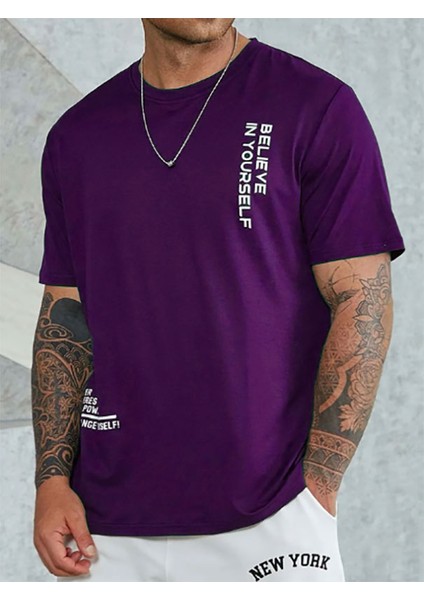Believe Baskılı Bisiklet Yaka Tshirt fiyatları
