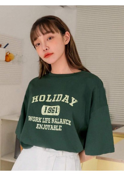 Holiday Baskılı Tshirt fiyatları