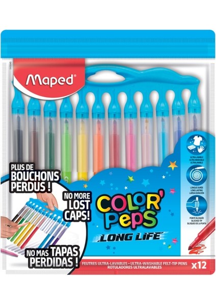 - Color’peps Long Life Keçeli Kalem 12’li