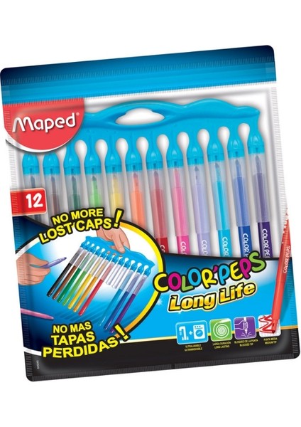 - Color’peps Long Life Keçeli Kalem 12’li