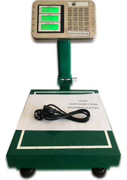 Ithalatçı Garantili Hawk 100 Kğ Kapasite Dijital Elektronik Kantar Terazi Katlanır Boyunlu Sayım Ya