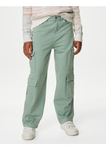 Straight Denim Kargo Jean