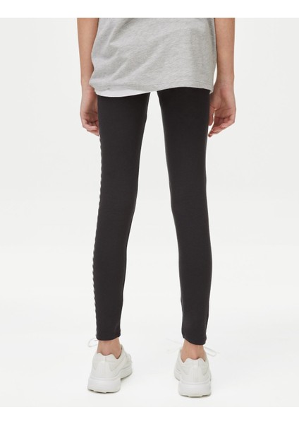 Slogan Desenli Legging Tayt (6-16 Yaş) fırsatları