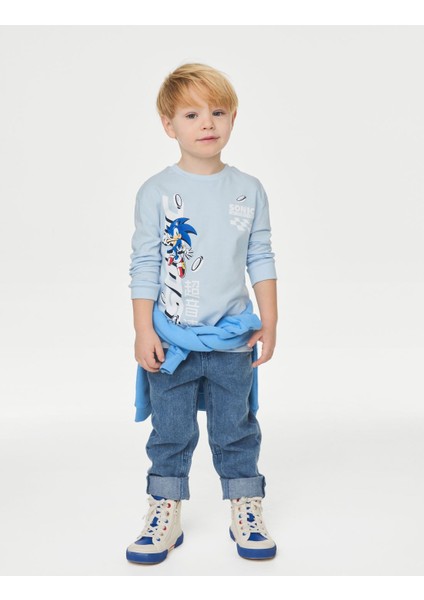 Uzun Kollu Sonic The Hedgehog™ T-Shirt