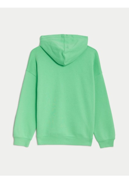 Kapüşonlu Oversize Sweatshirt