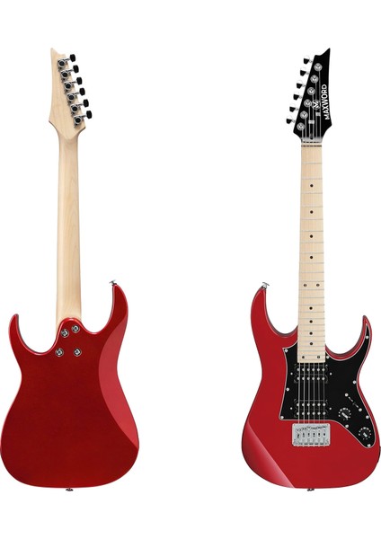 DE-150RD-50AMP Maple Klavye HH Yüksek Kaliteli 50 W Amfili Elektro Gitar Seti