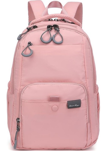 Ekstra Hafif Orta Boy Uniseks Sırt Çantası BC 3243 - Pudra