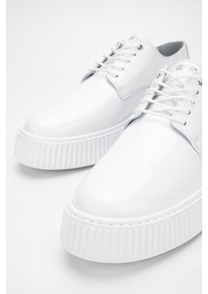 Adenerkek Beyaz Rugan Deri Sneakers & Spor Ayakkabı 352 20421 Erk Ayk Y24