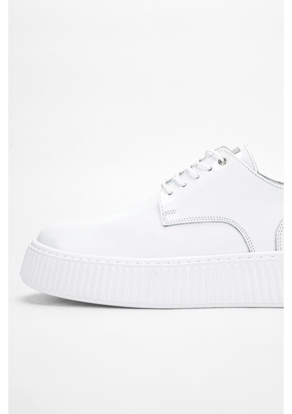 Adenerkek Beyaz Rugan Deri Sneakers & Spor Ayakkabı 352 20421 Erk Ayk Y24