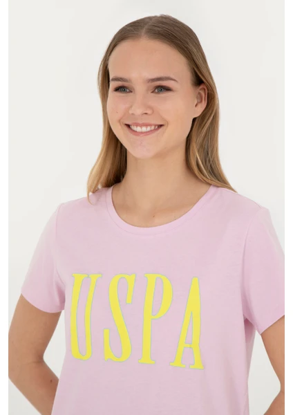 U.S. Polo Assn. Kadın Pembe T-Shirt 50285843-VR041