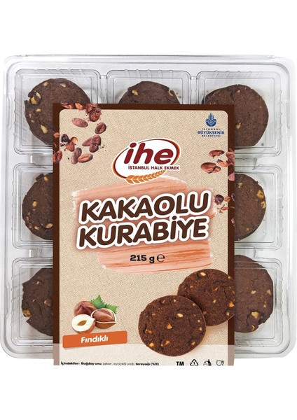 Ihe Kakaolu Fındıklı Kurabiye 215 gr