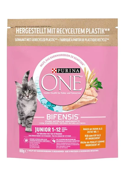 Purina One Junior Tavuklu Yavru Kedi Maması 2 Adet 800 gr