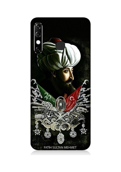 Infinix Hot 8 Fatih Sultan Mehmet Han Desenli Silikon Kılıf