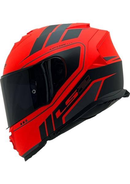 Storm 2 Fıst Mat Turuncu-Siyah Kask Siyah Cam