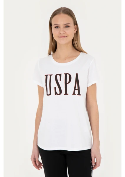 U.S. Polo Assn. Kadın Beyaz T-Shirt 50285843-VR013