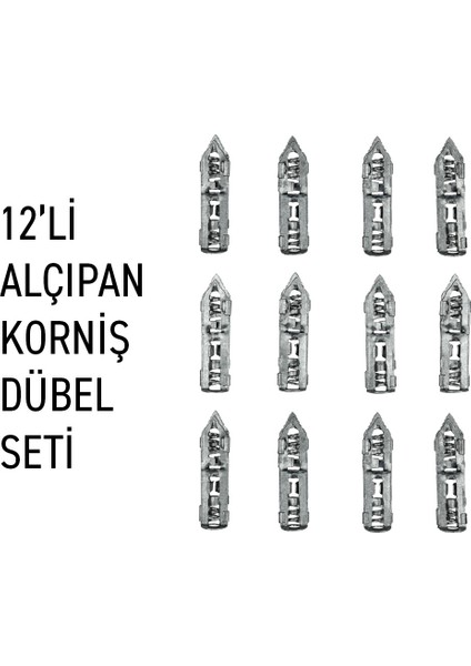 12'li Alçıpan Jilet Dübel/ Korniş Dübeli